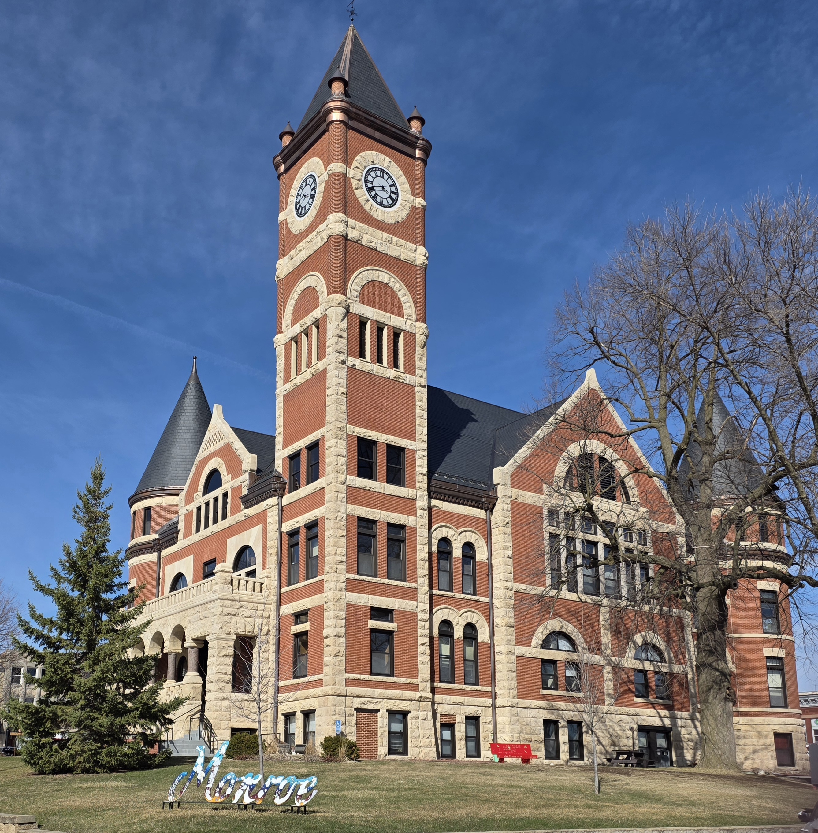 Historic Green County Courthouse in downtown Monroe